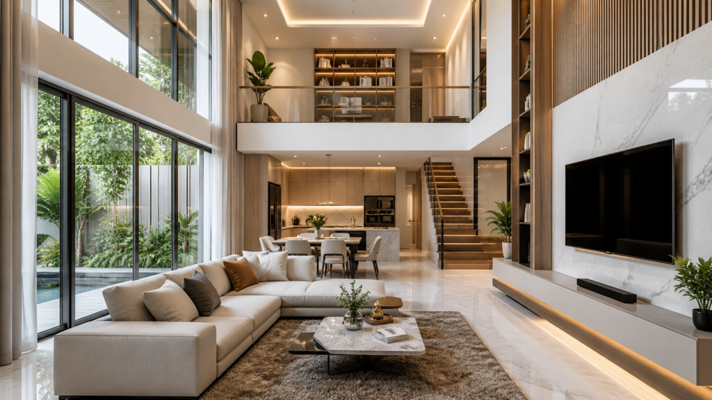 Cara Mendesain Rumah Kecil Agar Terlihat Luas Dan Mewah 2 1024x576