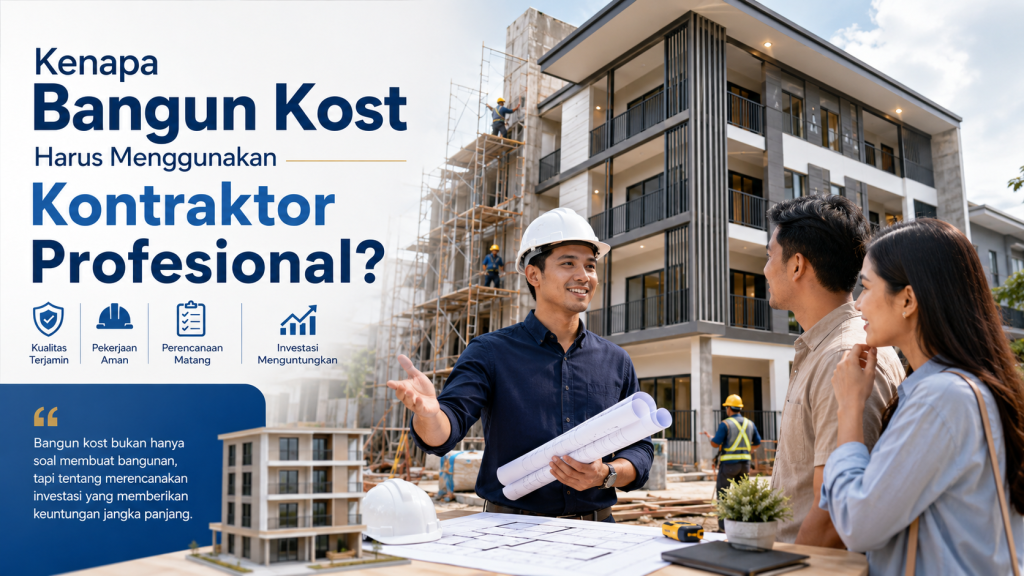 kenapa bangun kost harus menggunakan kontraktor profesional