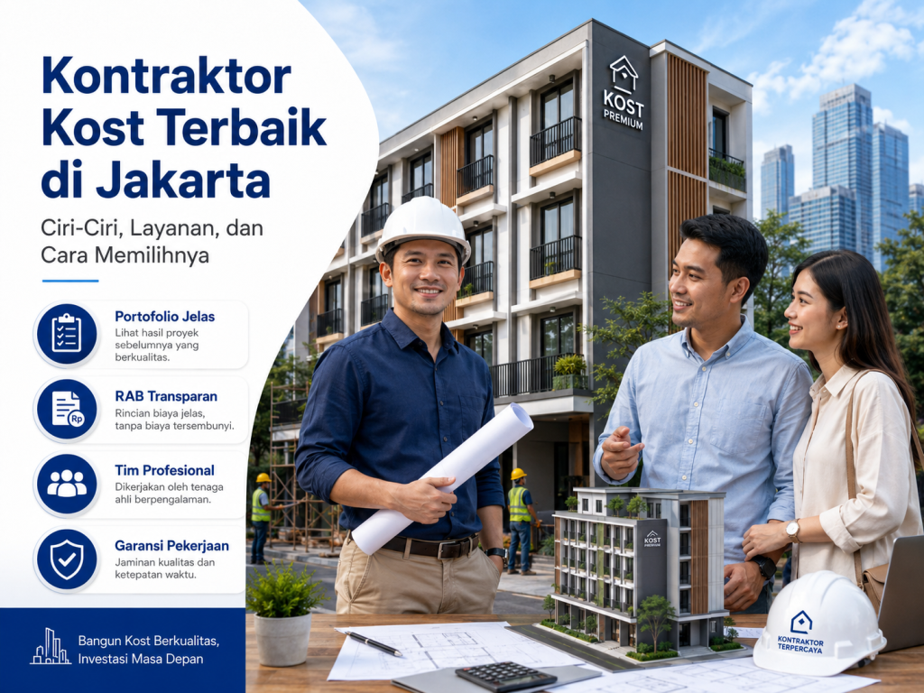 kontraktor kost terbaik di jakarta ciri ciri, layanan, dan cara memilihnya